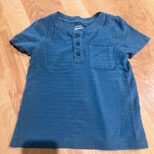 Blue Toddler Boy Shirt with Pocket
